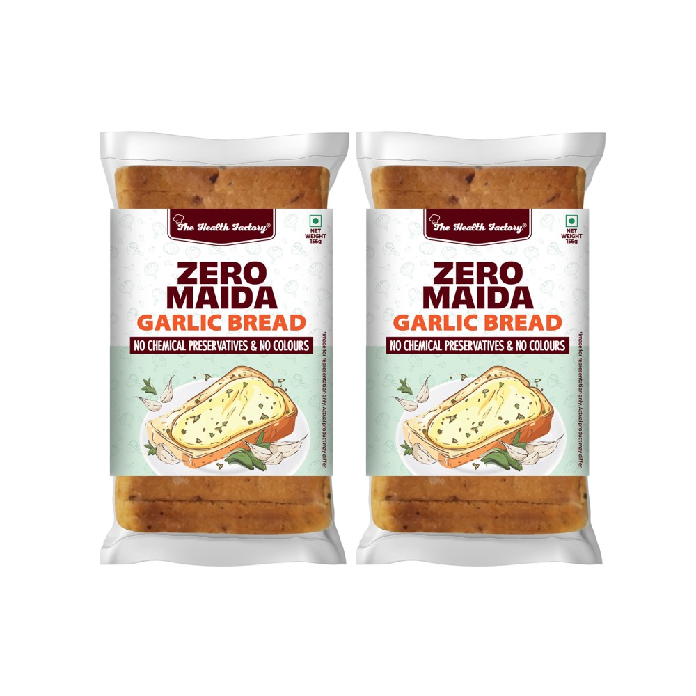 The Health Factory Zero Maida Garlic Bread - Pack of 2 Price - Buy ...