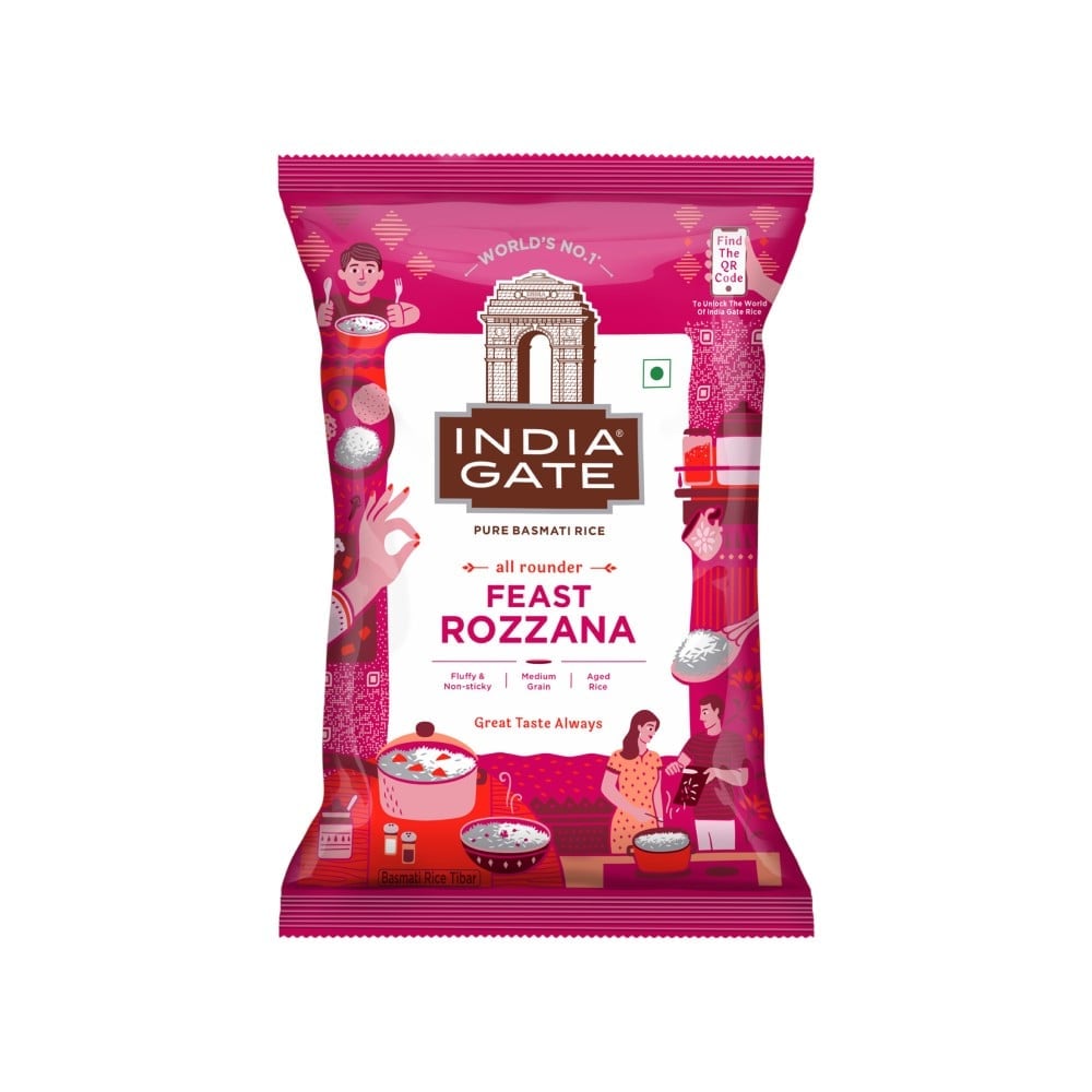 India Gate Feast Rozana Basmati Rice (Medium Grain) Price - Buy Online ...