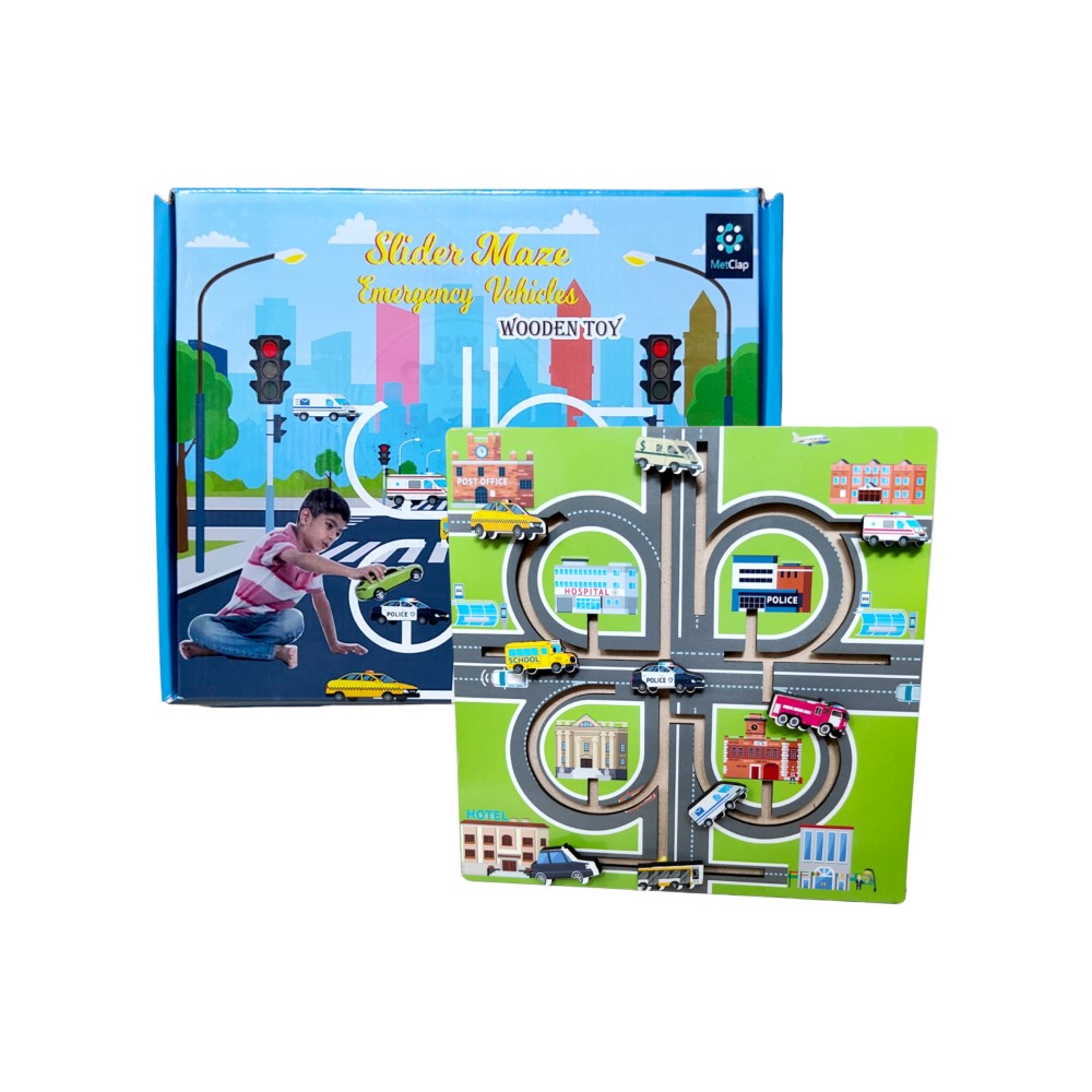 Metclap Slider Maze Emergency Vehicles Modern Board Game Price - Buy ...