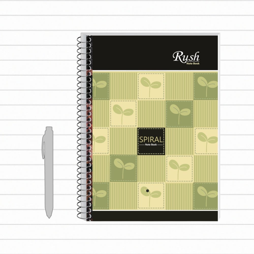RUSH Spiral Single Line Notebook (A4, 400 pages, White) Price - Buy ...