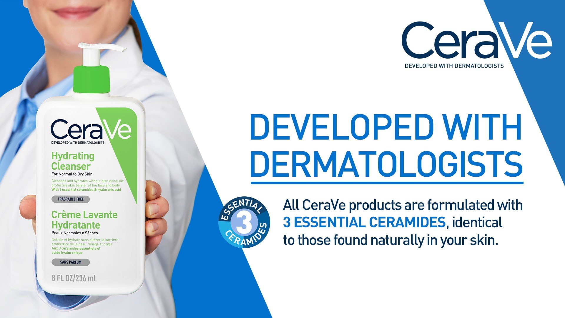 CeraVe Hydrating Non Foaming Face Cleanser for Normal to Dry Skin (236 ...