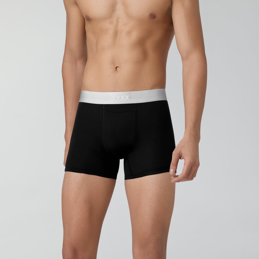 XYXX Solid Trunks (Black Knight) 1 Piece Black 1 Pieces