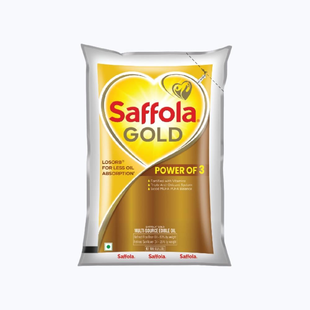 Gold Sunflower & Rice Bran Refined Blended Cooking Oil (1 ltr) (Aduge Enne)