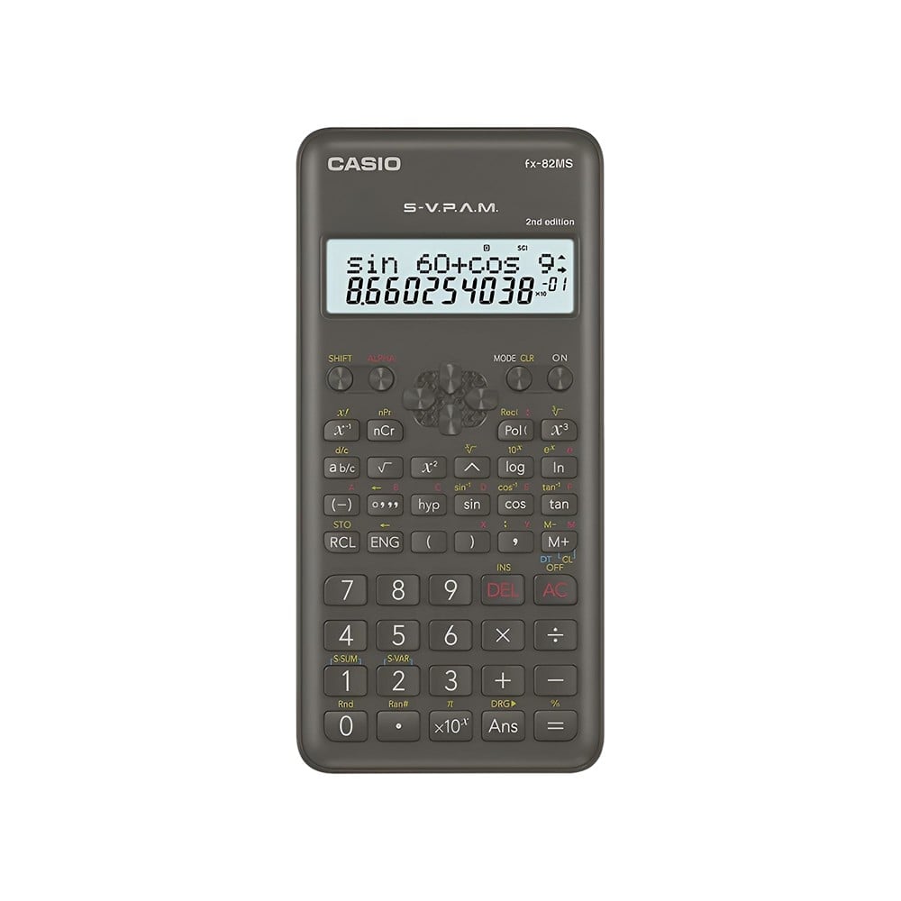 Casio FX-82MS 2nd Gen Calculator, Black 1 Pieces