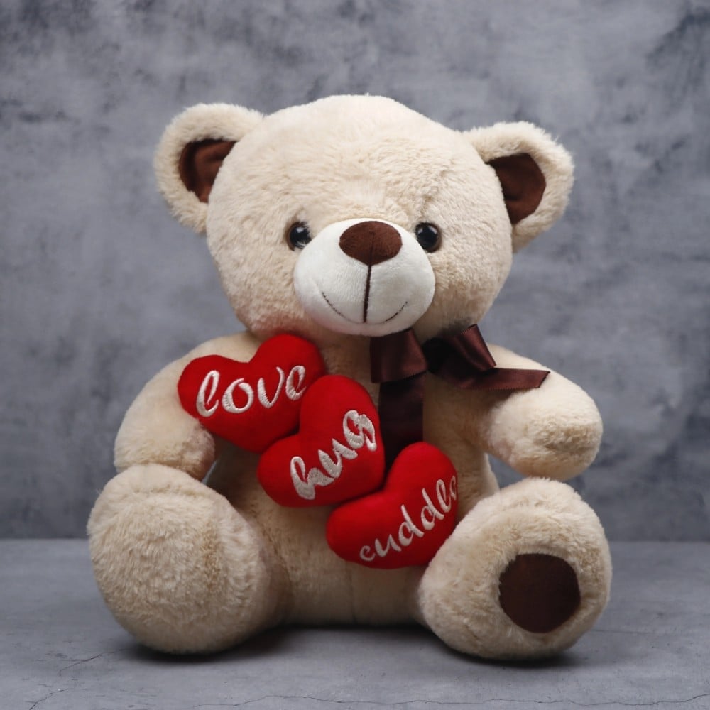 Archies Teddy Bear Soft Toy with 3 Hearts Price - Buy Online at Best ...