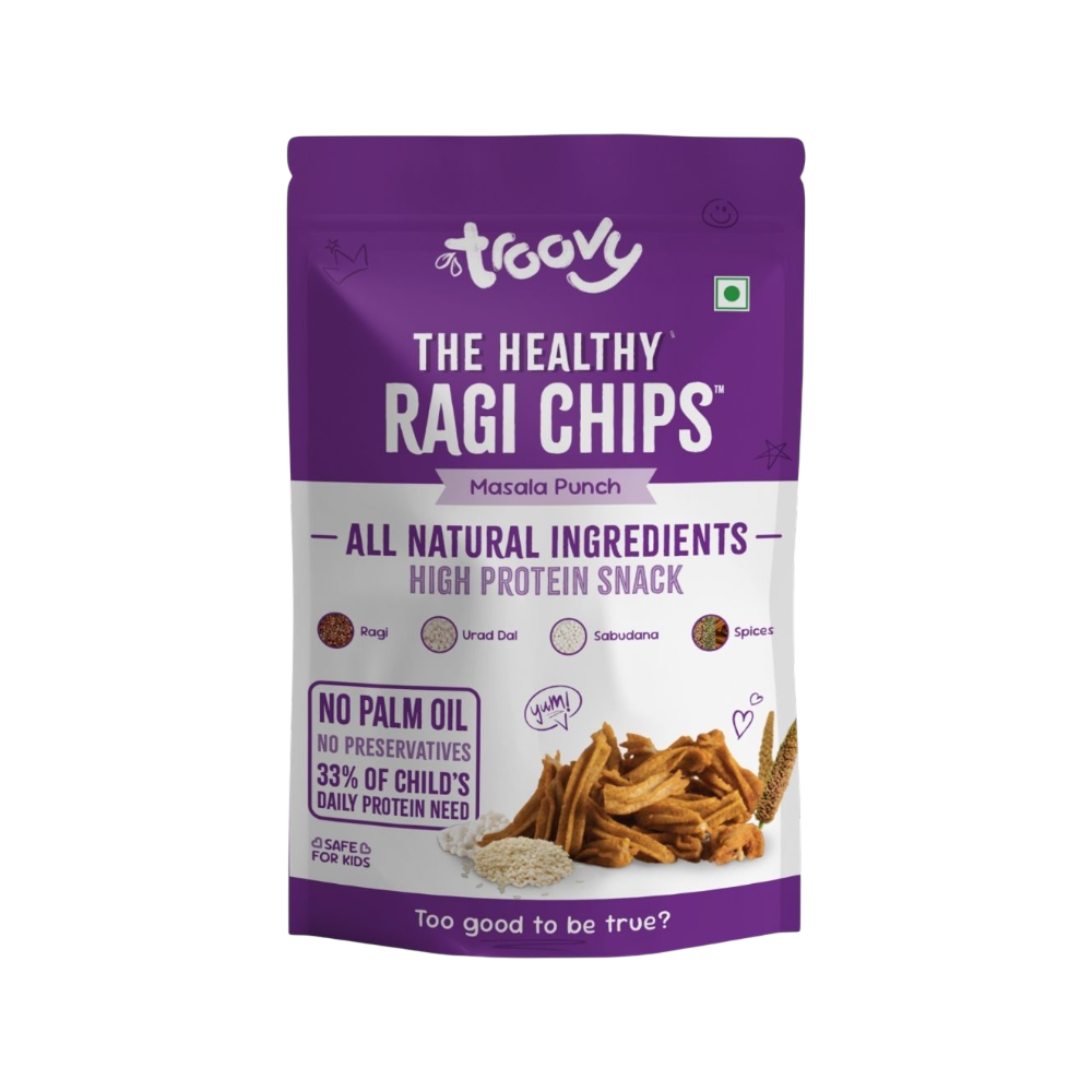 Troovy Healthy High Protein Ragi Chips - Fresh delivery in Aurangabad
