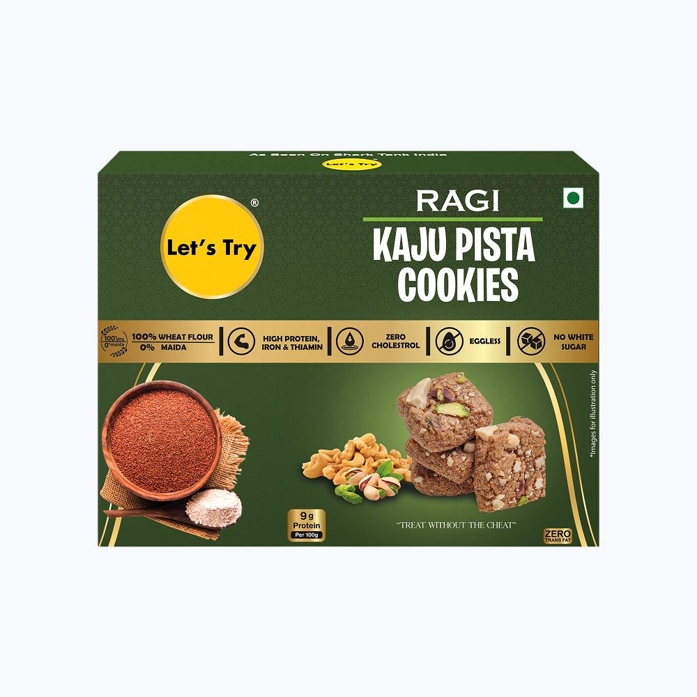 Ragi Kaju Pista Cookies