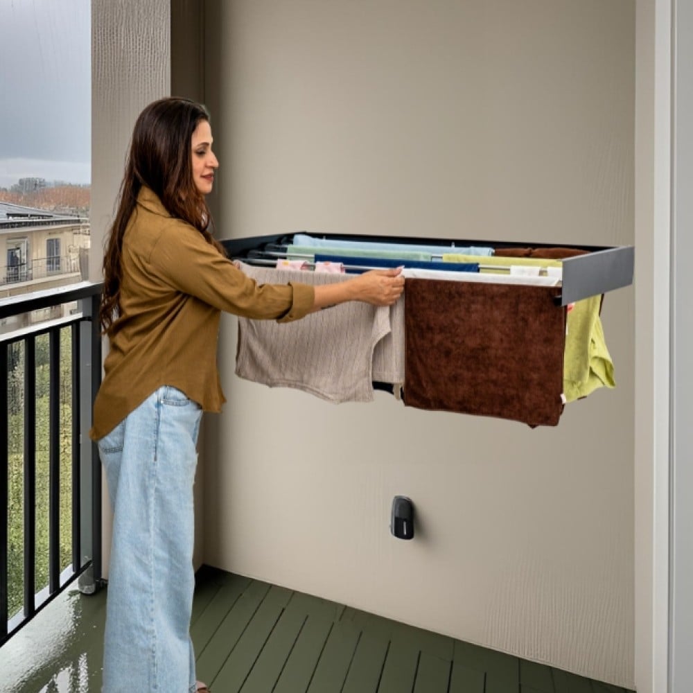 Rainbow Drywell Fold & Hide Clothes Drying Rack 80 cm (Black) Price ...
