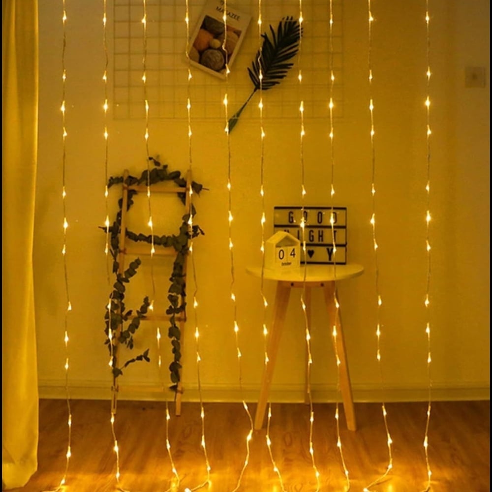White Fall Light Warm White Water Fall Curtain String Lights (1.5 W) - Parax Price - Buy ...