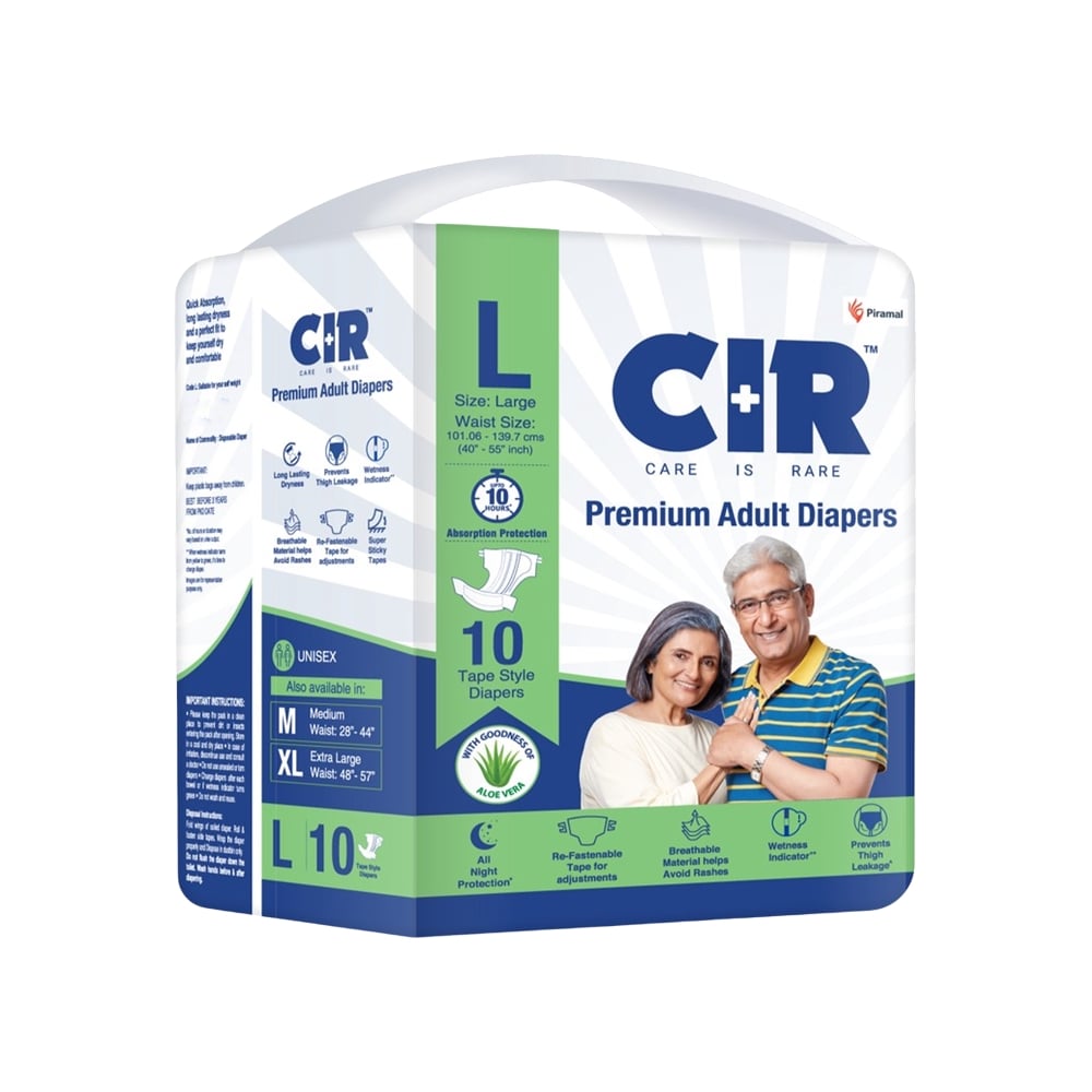 CIR Tape Style Adult Diaper (L) Price - Buy Online at ₹261 in India
