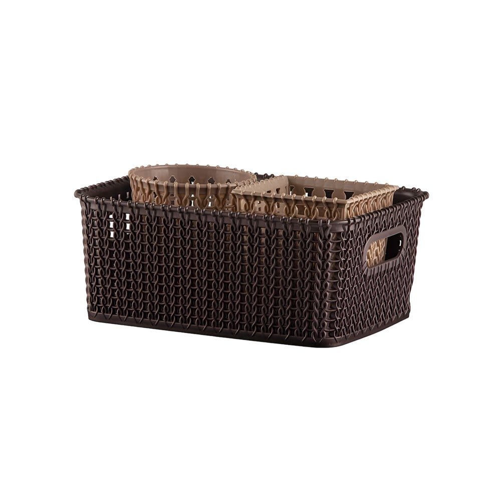 Polyset Plastic Marvel Plain Rectangular Multi Utility Basket (Matte ...