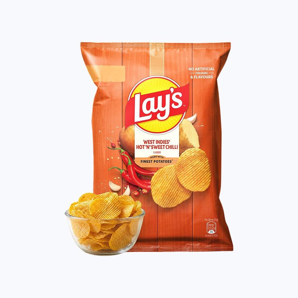 West Indies Hot n Sweet Chilli Flavour Potato Chips
