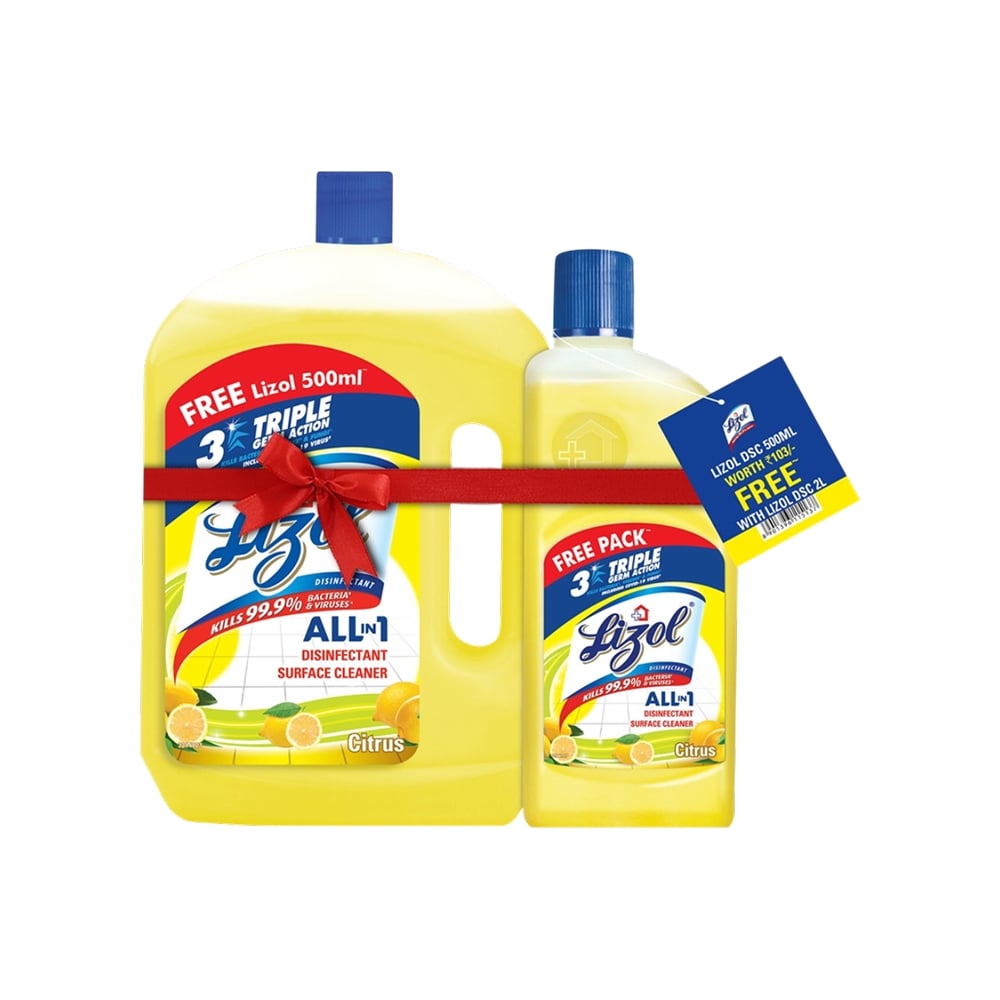 Clock Cleaner Solution Lizol All in 1 Disinfectant & Floor Cleaner Price - Buy Online at ₹485 ...