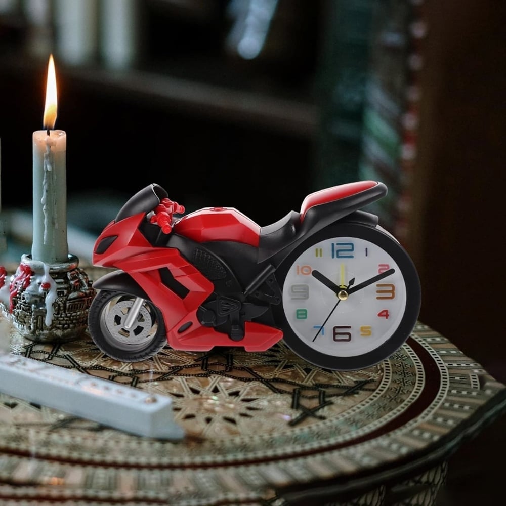 Motorcycle Design Alarm Clock (Red) - FunBlast Price - Buy Online at ...