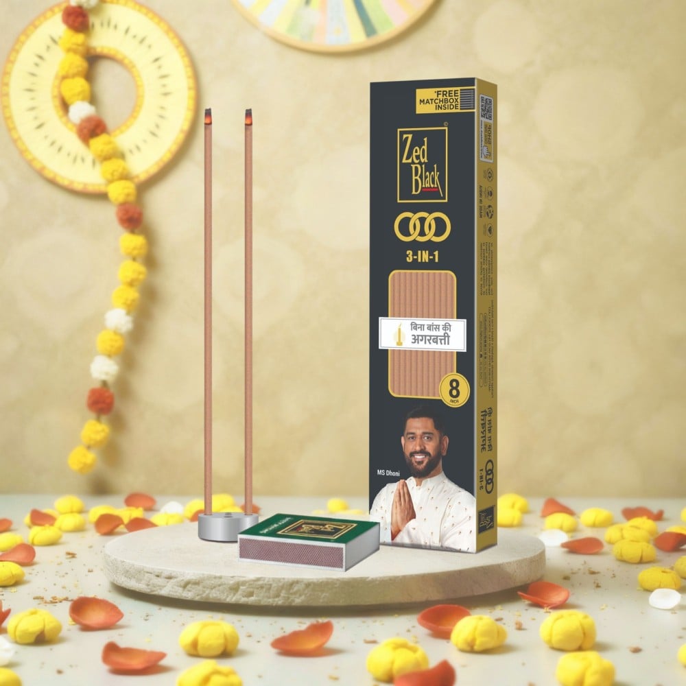 Zed Black 3-in-1 Bambooless Incense Sticks / Agarbatti Price - Buy