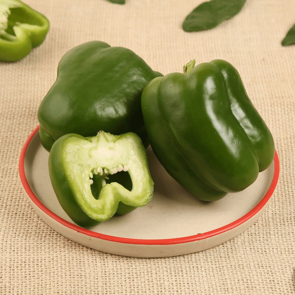 Green Capsicum - Organically Grown - 250-300 g Price - Buy Online