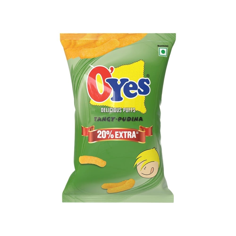 Oyes Pudding O'yes Delicious Puffs (Tangy Pudina) Price - Buy Online at Best Price ...