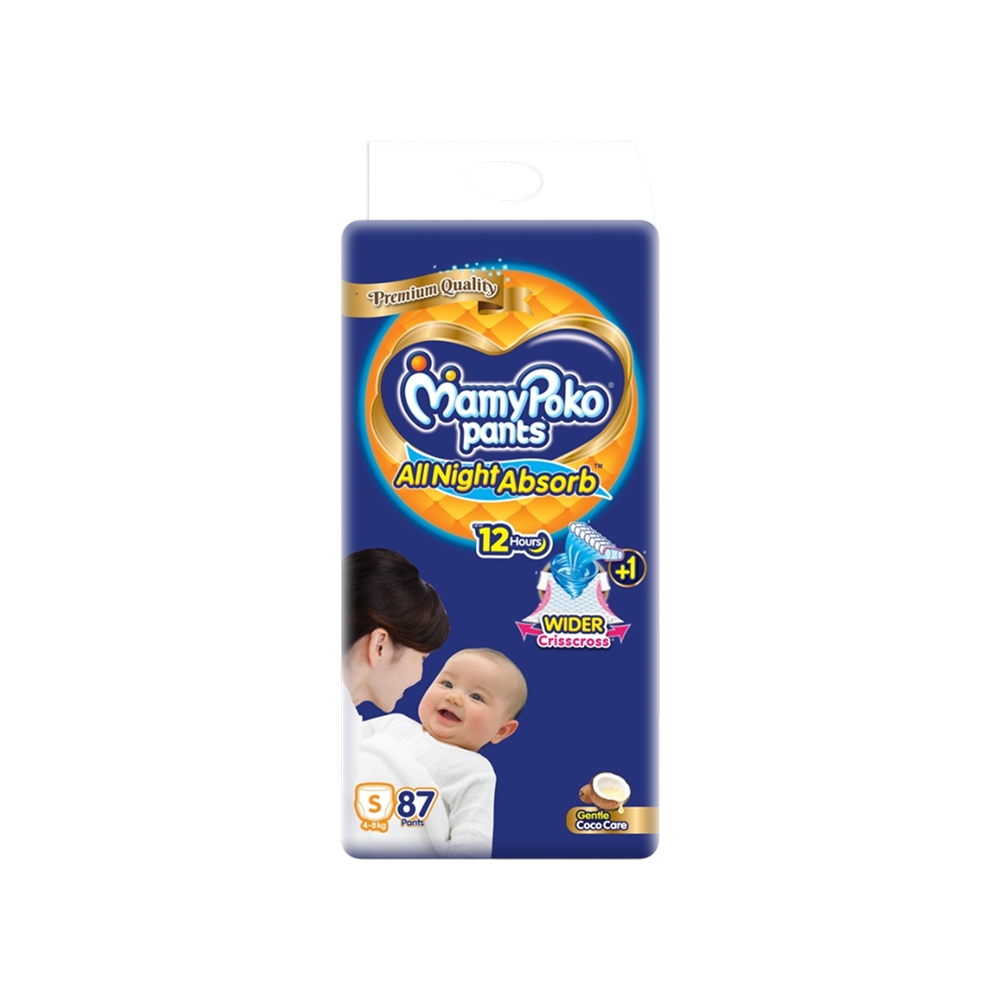 MamyPoko Pants All Night Absorb Pant Style Baby Diaper (Premium Quality ...