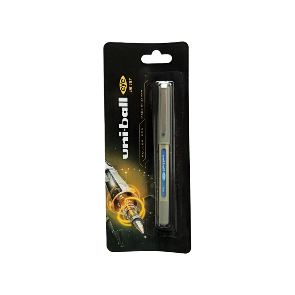 Uni-ball Eye UB157 - Penna a sfera da 0,7 mm, inchiostro pigmentato impermeabile, corpo leggero ed elegante, inchiostro a lunga durata, senza sbavature, cancelleria per scuola e ufficio, inchiostro