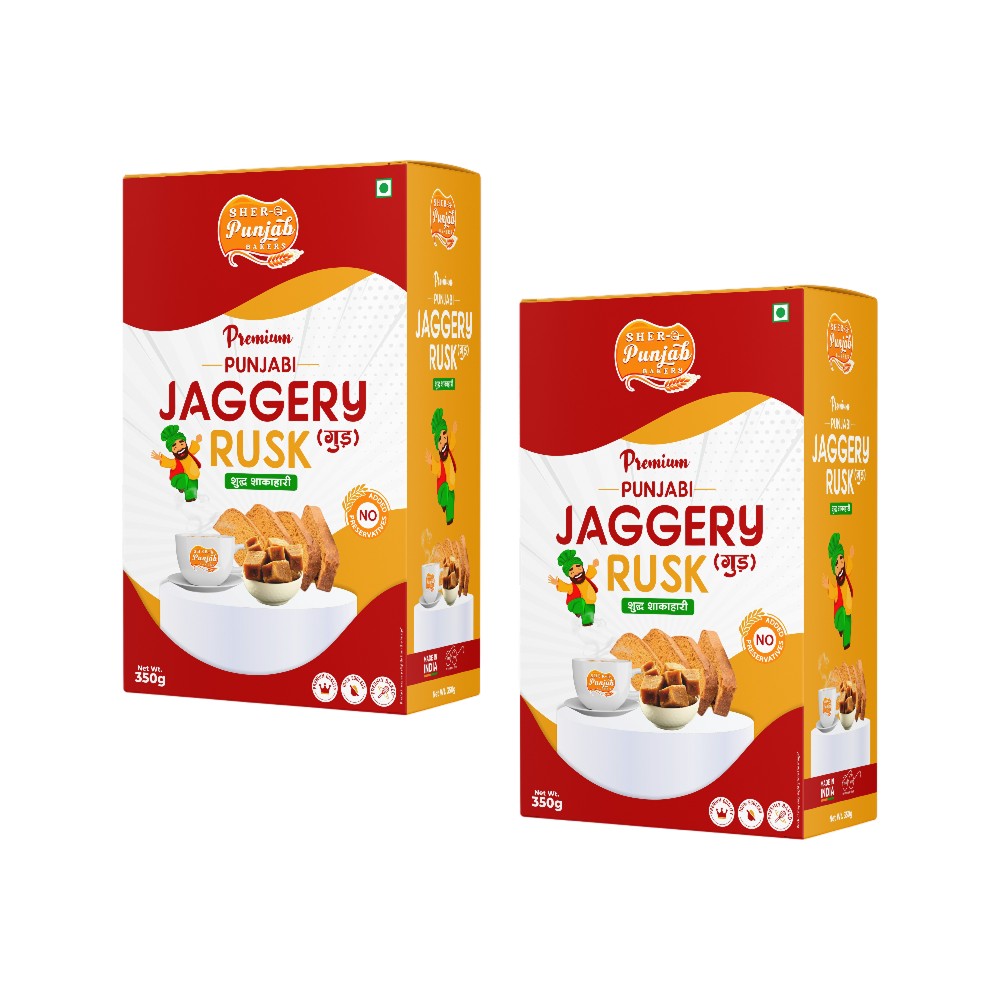Sher Ae Punjab Bakers Jaggery Rusk Toast Price - Buy Online at Best ...