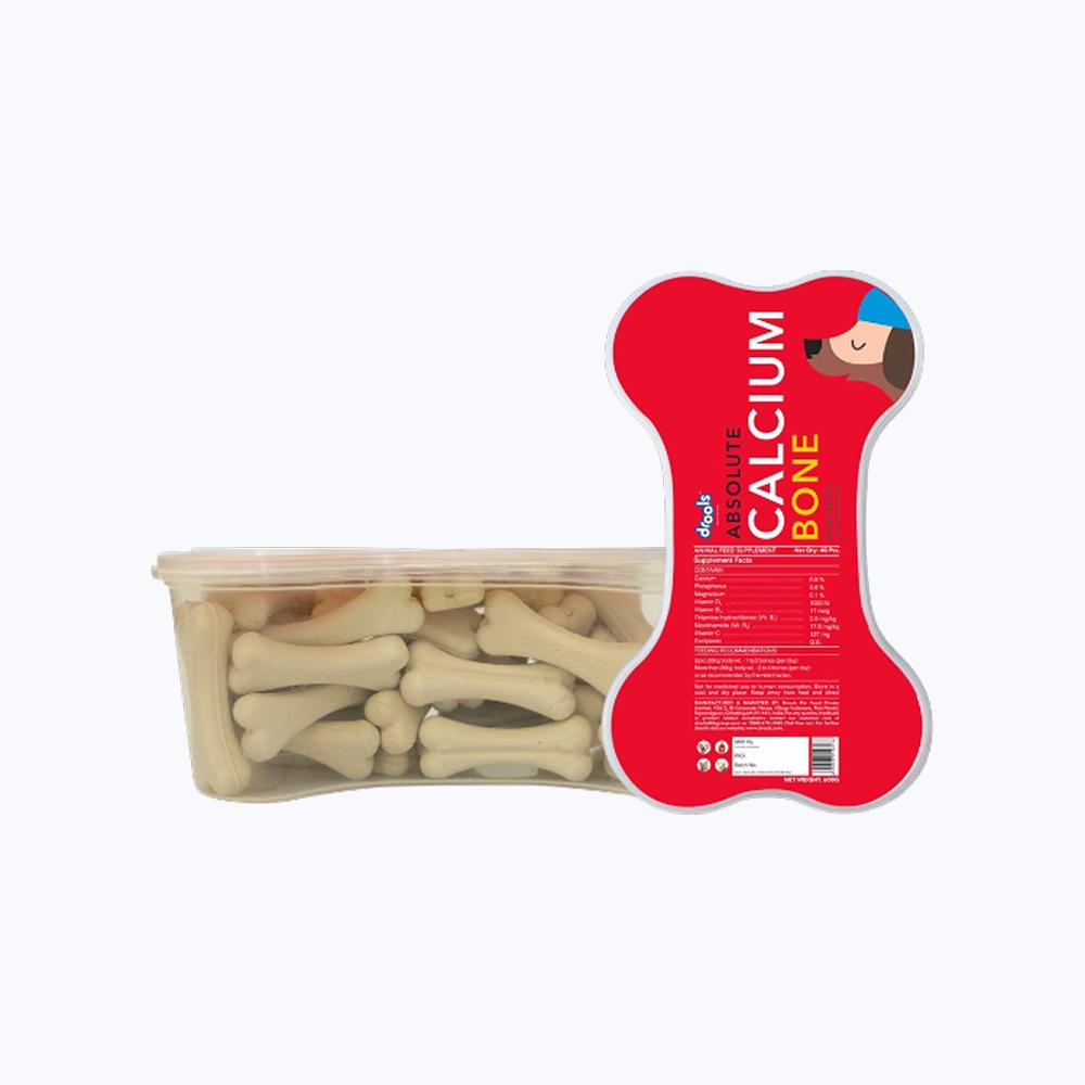 Absolute Calcium Bone Dog Supplement - 40 Pcs
