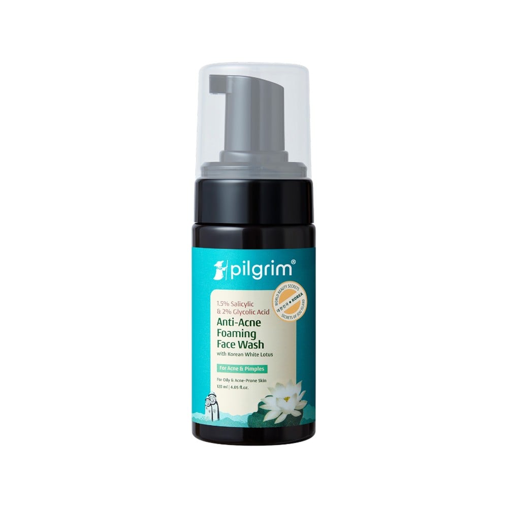Pilgrim Salicylic & Glycolic Acid Foaming Face Wash 120 ml - Image 1