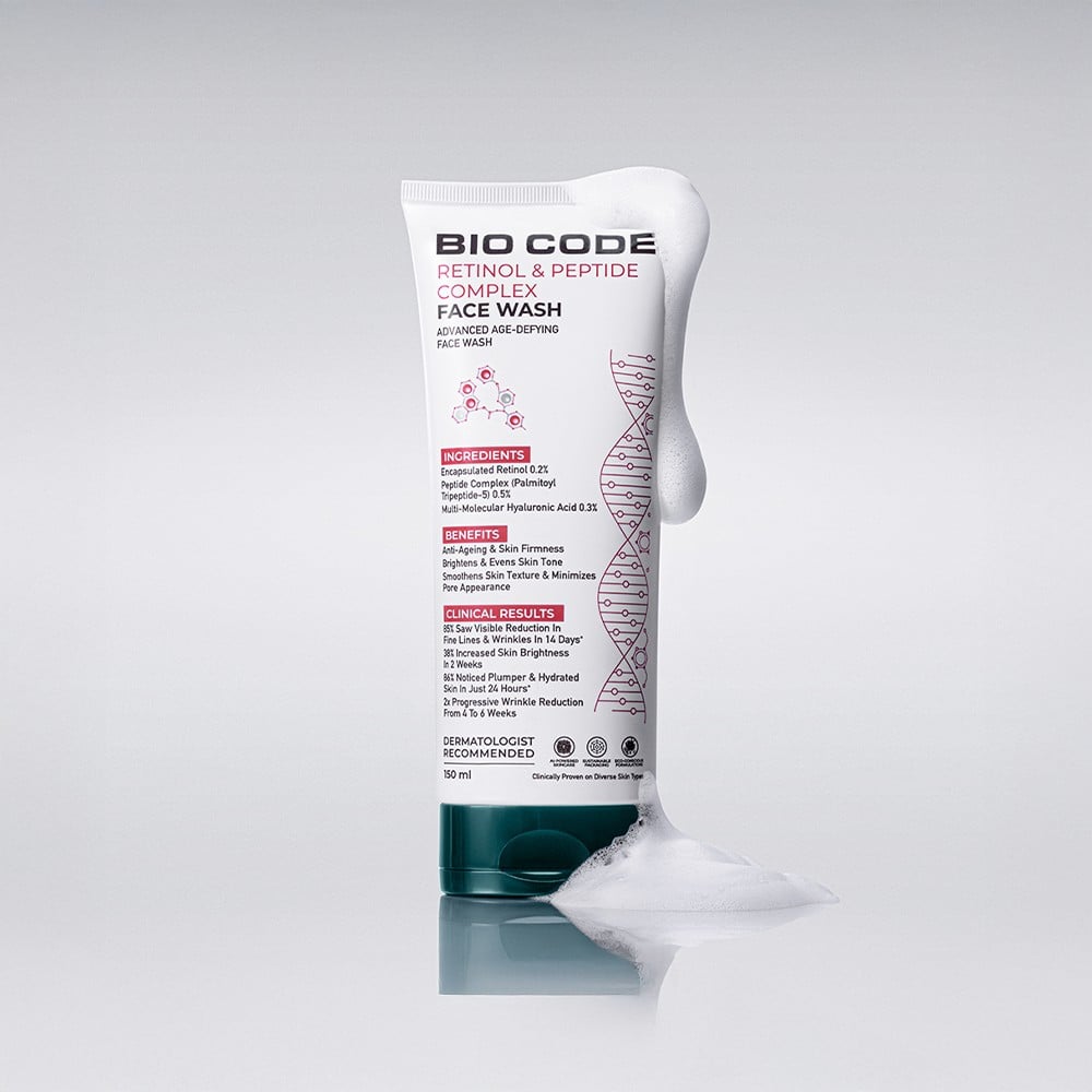 Bio Code Retinol & Peptide Complex Face Wash Price - Buy Online at ₹699 ...