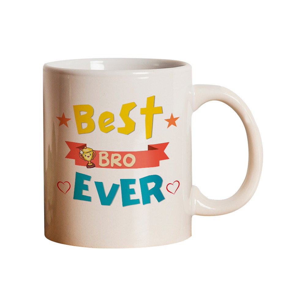 Best Bro Ever Printed Coffee Mug (White) - Mad Over Print Price - Buy ...