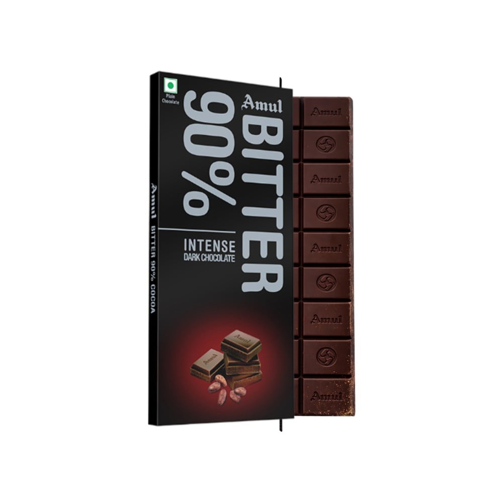 Amul 90% Bitter Dark Chocolate Bar