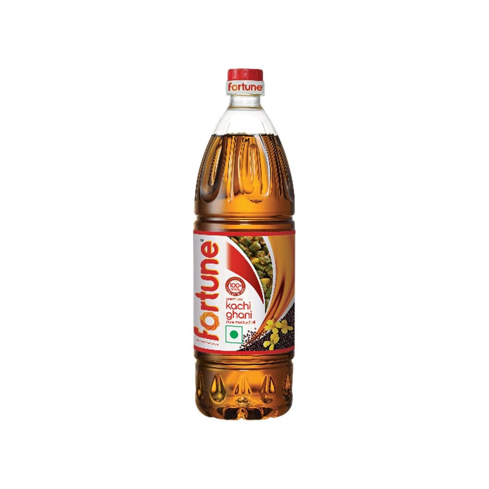 Fortune Premium Kachi Ghani Mustard Oil 910g - Image 1