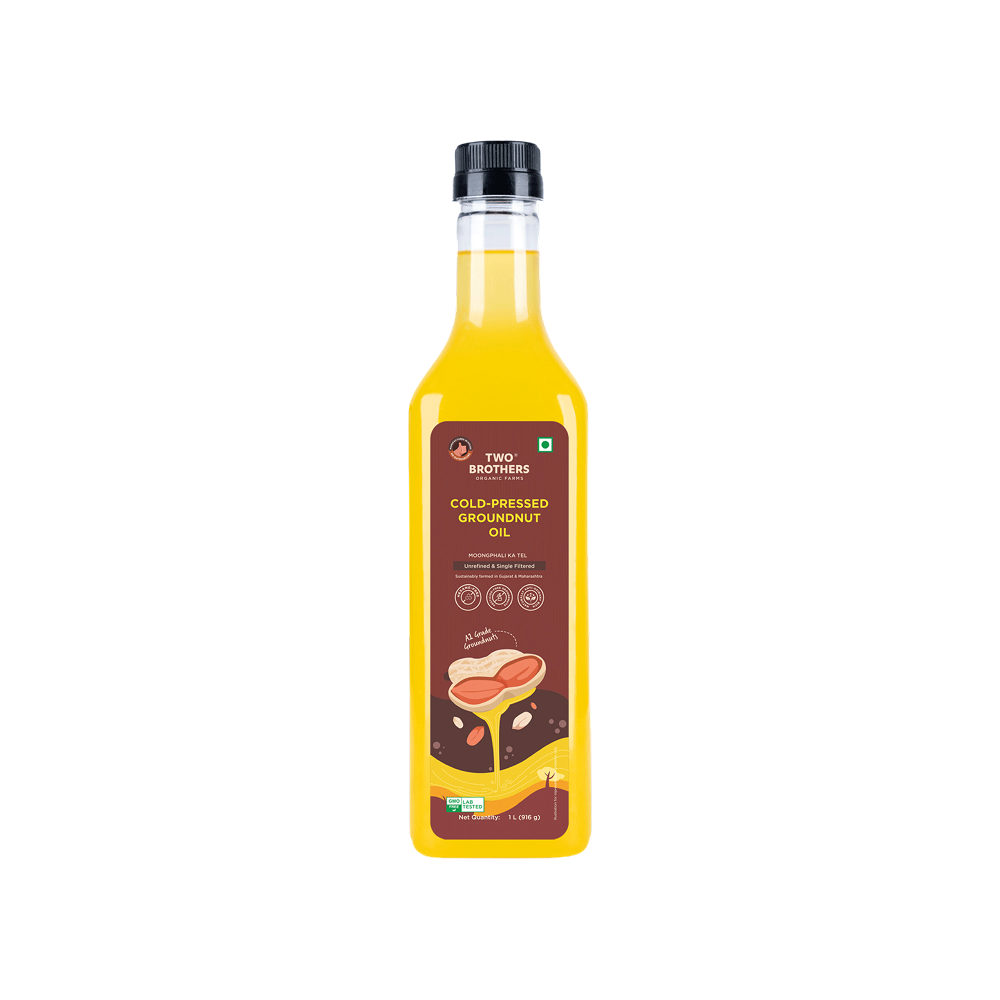 Two Brothers Woodpressed Single-Filtered Groundnut Oil - Fresh delivery in Aurangabad