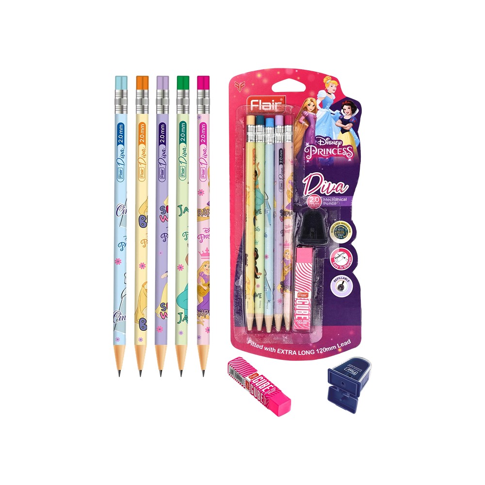 Flair Disney Princess Diva Woodfree 2mm Mechanical Pencil Price - Buy ...