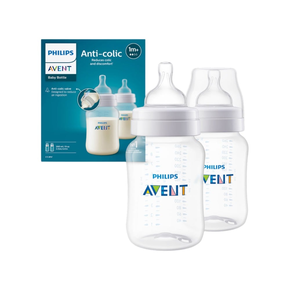 Philips Avent Anti-Colic Baby Feeding Bottle 1+ Month, BPA Free (260 ml ...