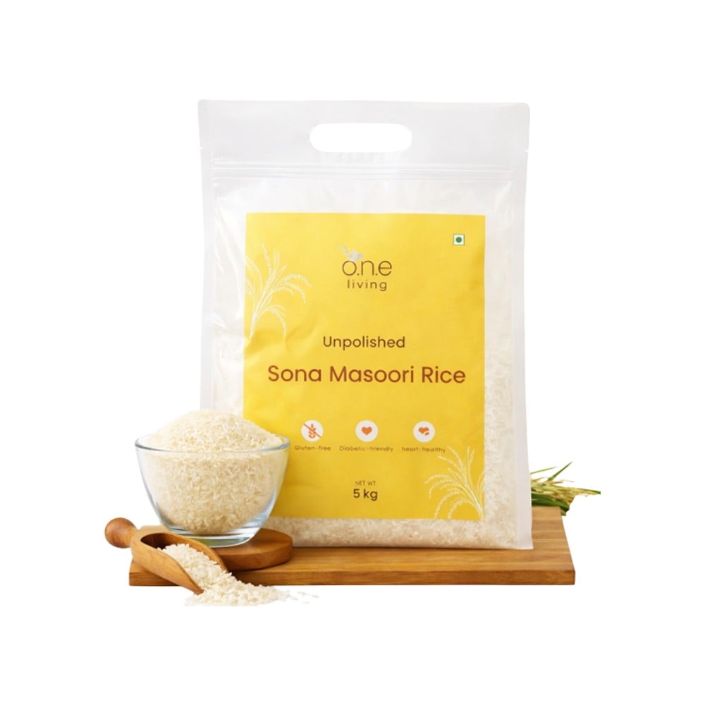 Live Off Rice One Living Unpolished Sonamasuri Rice (Medium Grain) Price - Buy Online ...
