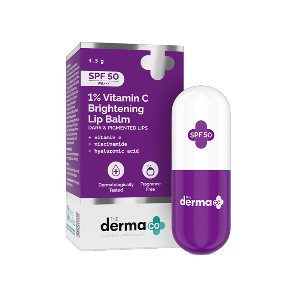 The Derma Co 1% Vitamin C Brightening Lip Balm 4.5g - Image 1