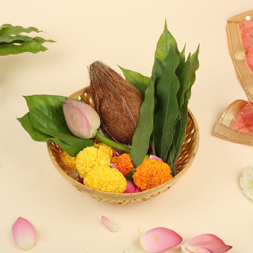Module Mix Navratri Flower Mix Pooja Basket Price - Buy Online at ₹173 in India