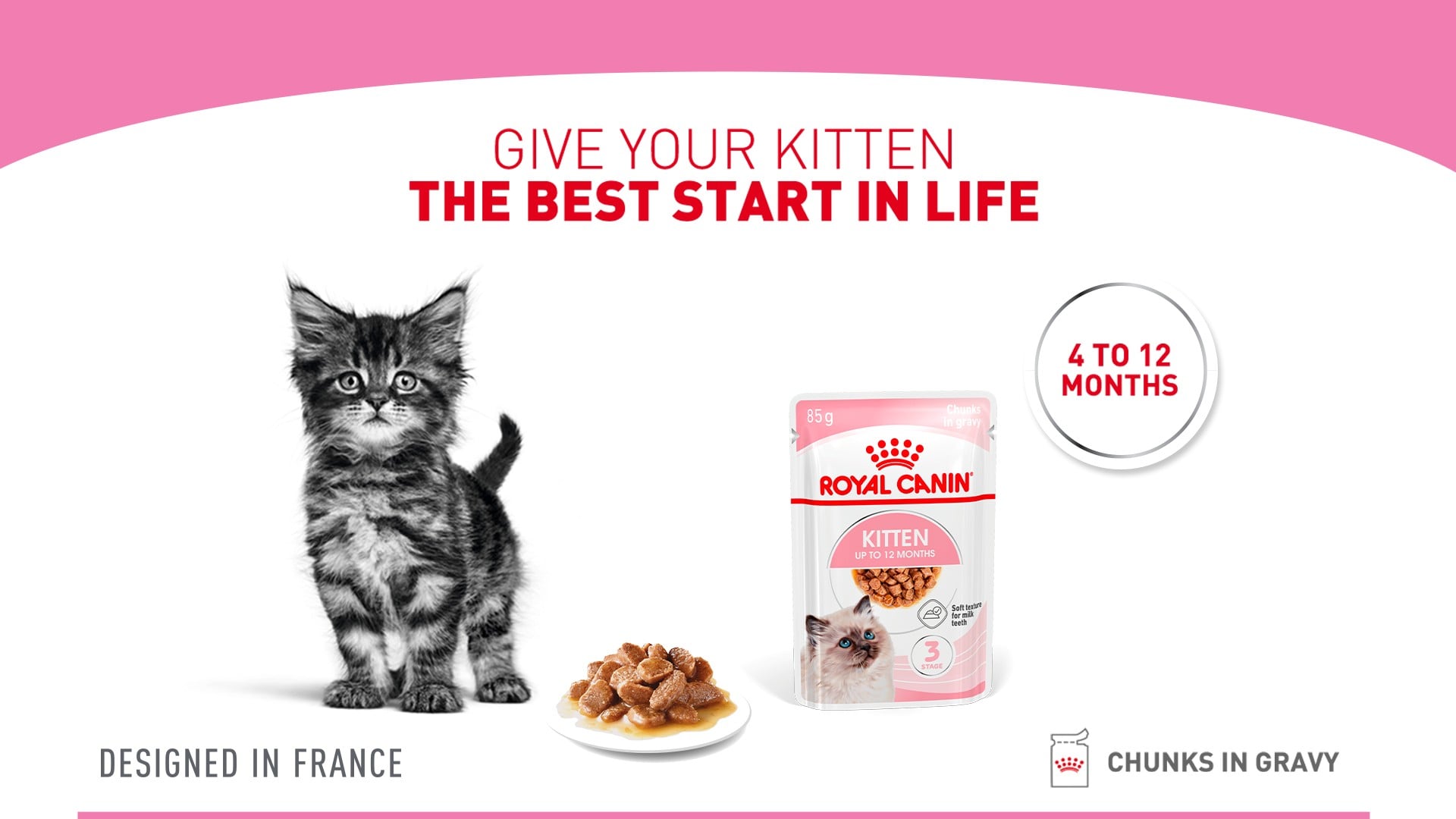 Royal Canin Salsa Gravy Wet Kitten Food 85g - Image 1