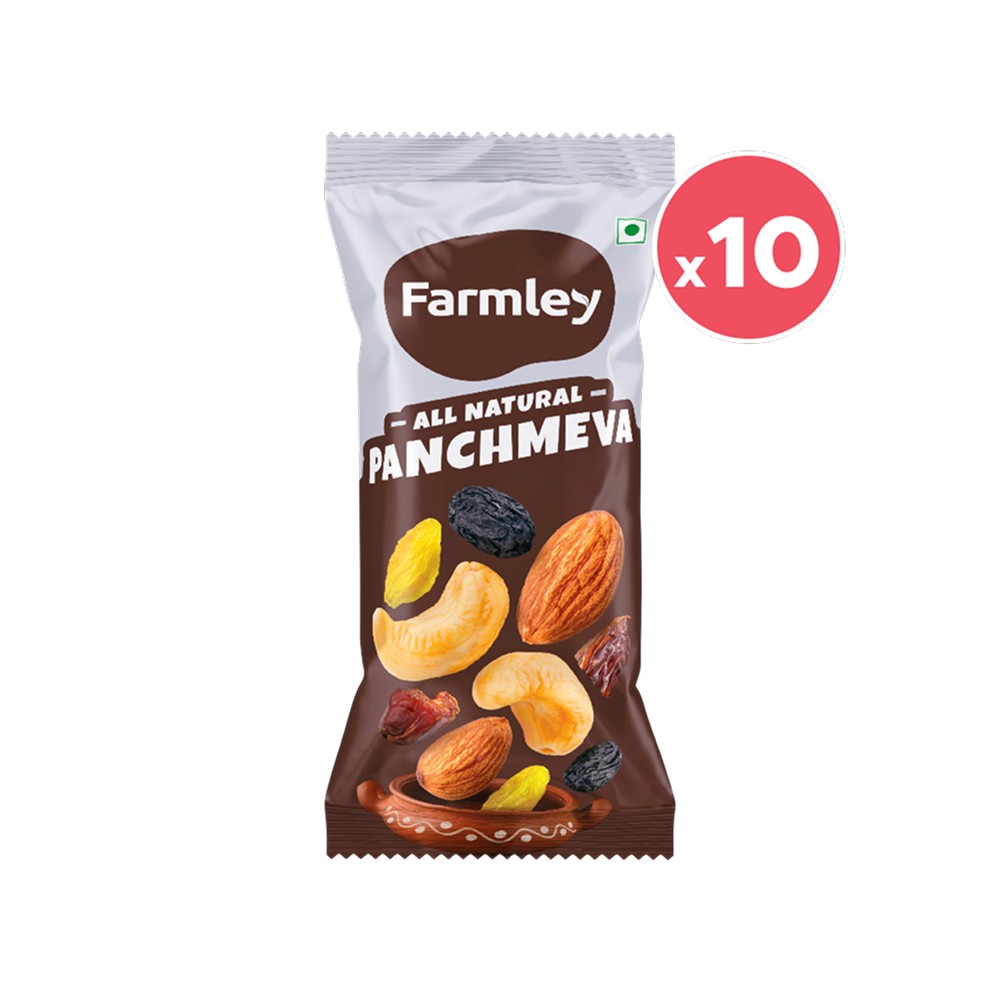 Farmley Panchmeva Dry Fruit Mix - Pack of 10 Price - Buy Online at Best ...