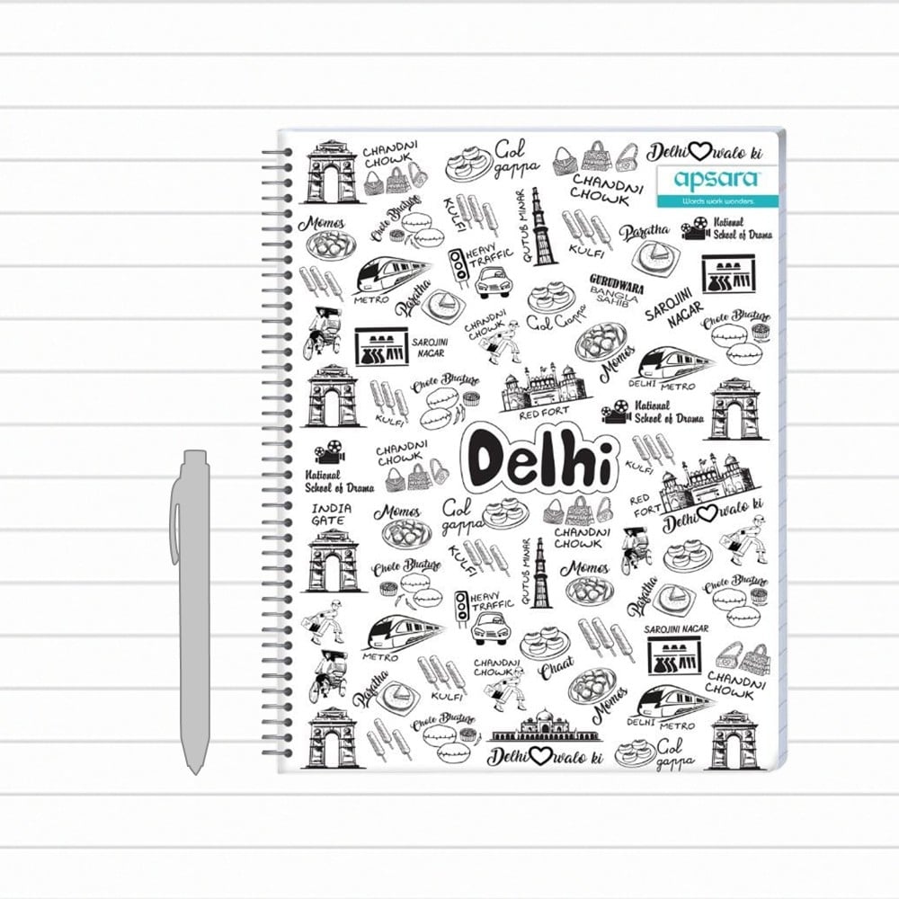 Apsara Spiral Single Line Notebook (Letter, Black) Price - Buy Online ...