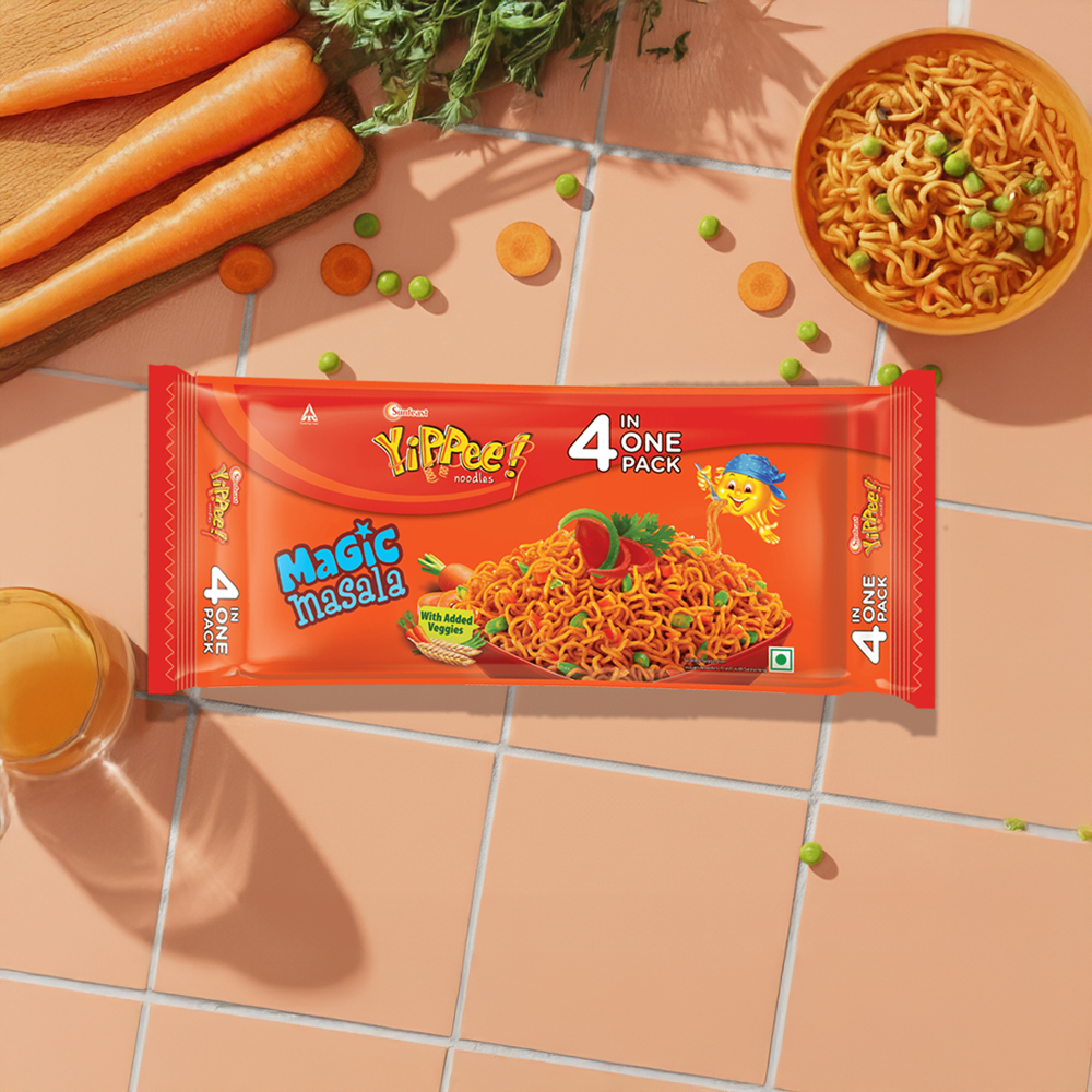Yippee Magic Masala Instant Noodles with Added Veggies - Fresh delivery in Aurangabad