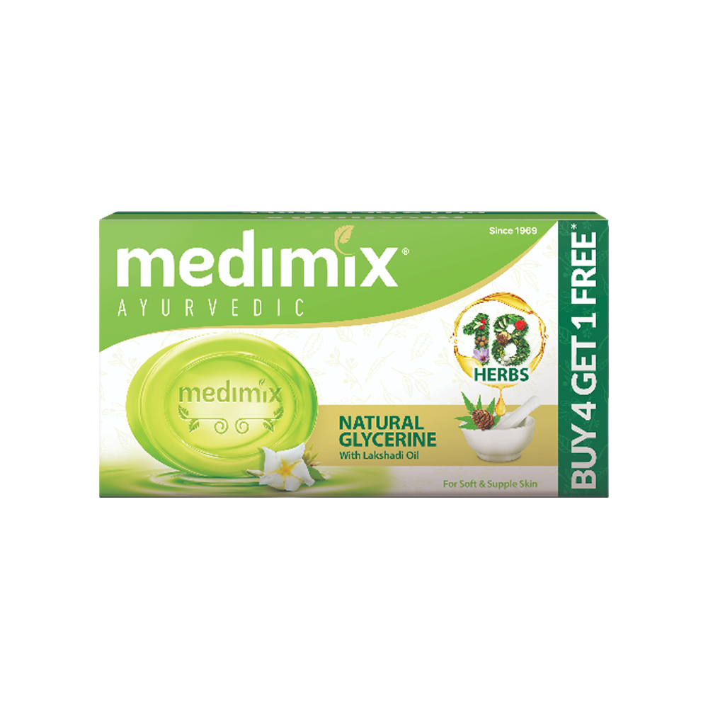 Medimix Ayurvedic Natural Glycerine Soap - Buy 4 Get 1 Free - Fresh delivery in Aurangabad
