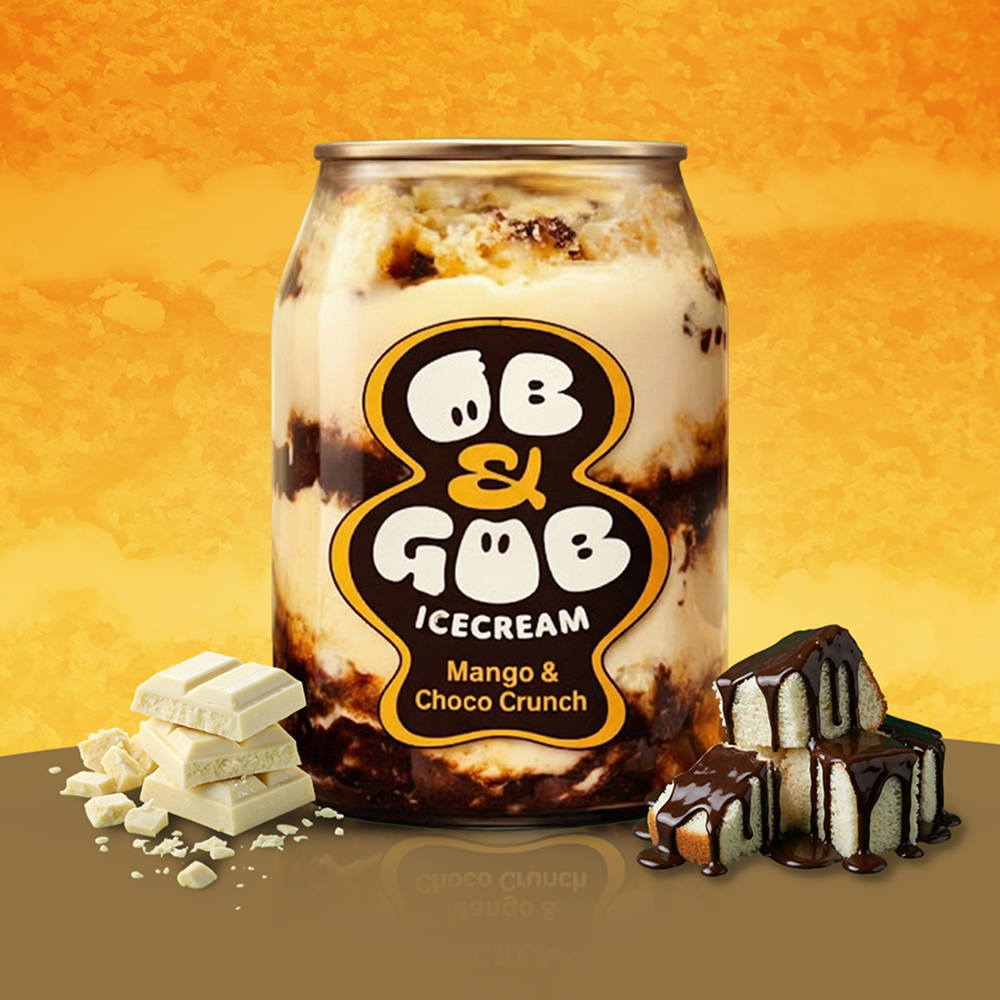 Mango & Choco Crunch Ice Cream Can