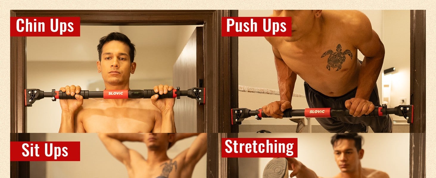 Slovic Doorway Advance 200 kg Pull Up Bar - 5 kg - Image 1