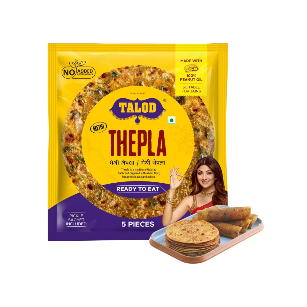 Talod Posters Talod Ready to Eat Thepla With Pickle Sachet Price - Buy Online at Best ...