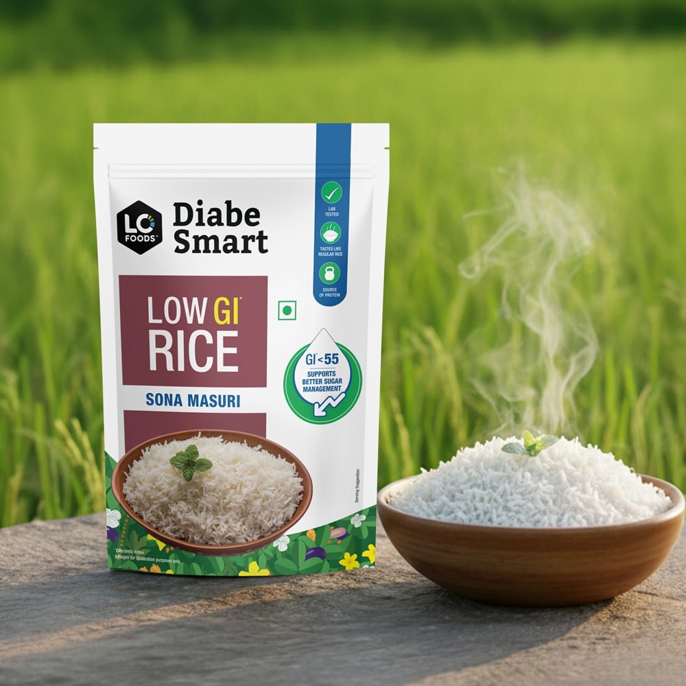 DiabeSmart Low GI Rice for Diabetic -Sugar Free Sona Masoori Price ...