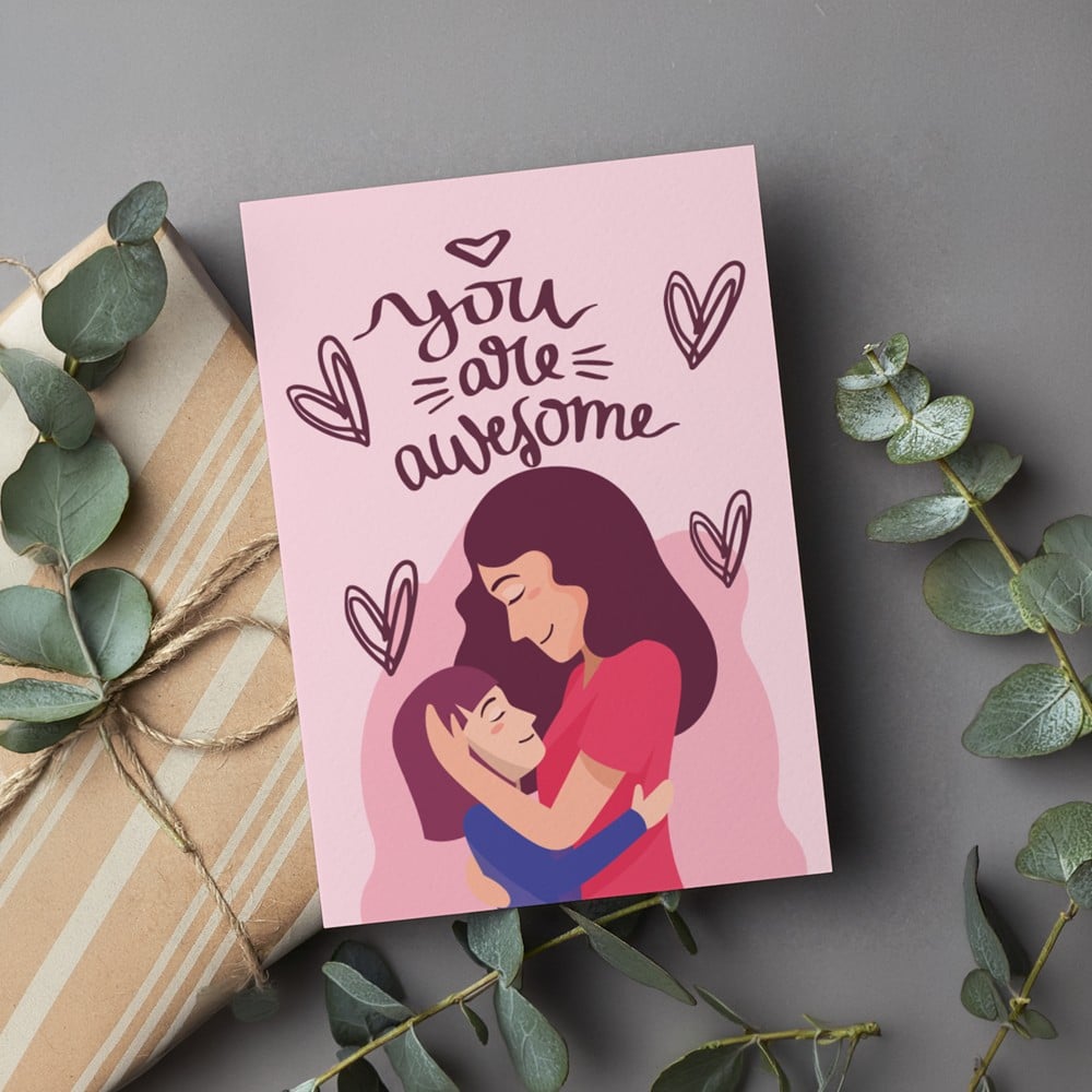 Mad Over Print You Are Awesome Greeting Card Price - Buy Online at Best ...