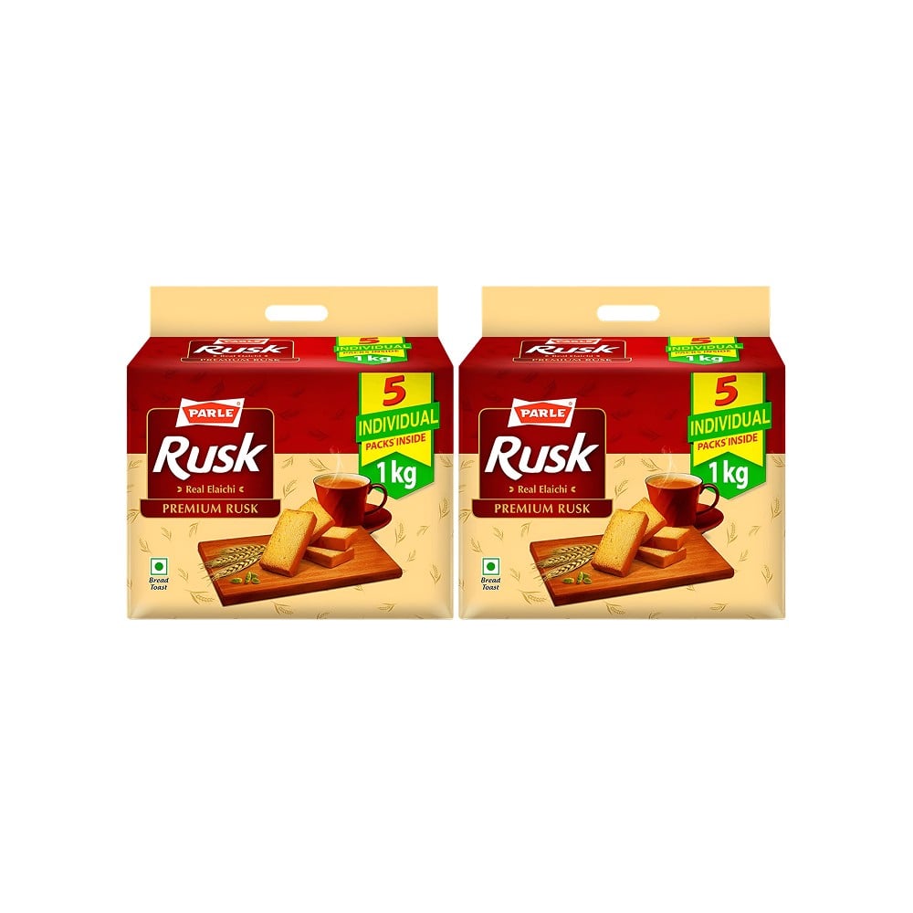Parle Premium Real Elaichi Rusk - Pack of 2 Price - Buy Online at ₹356 ...