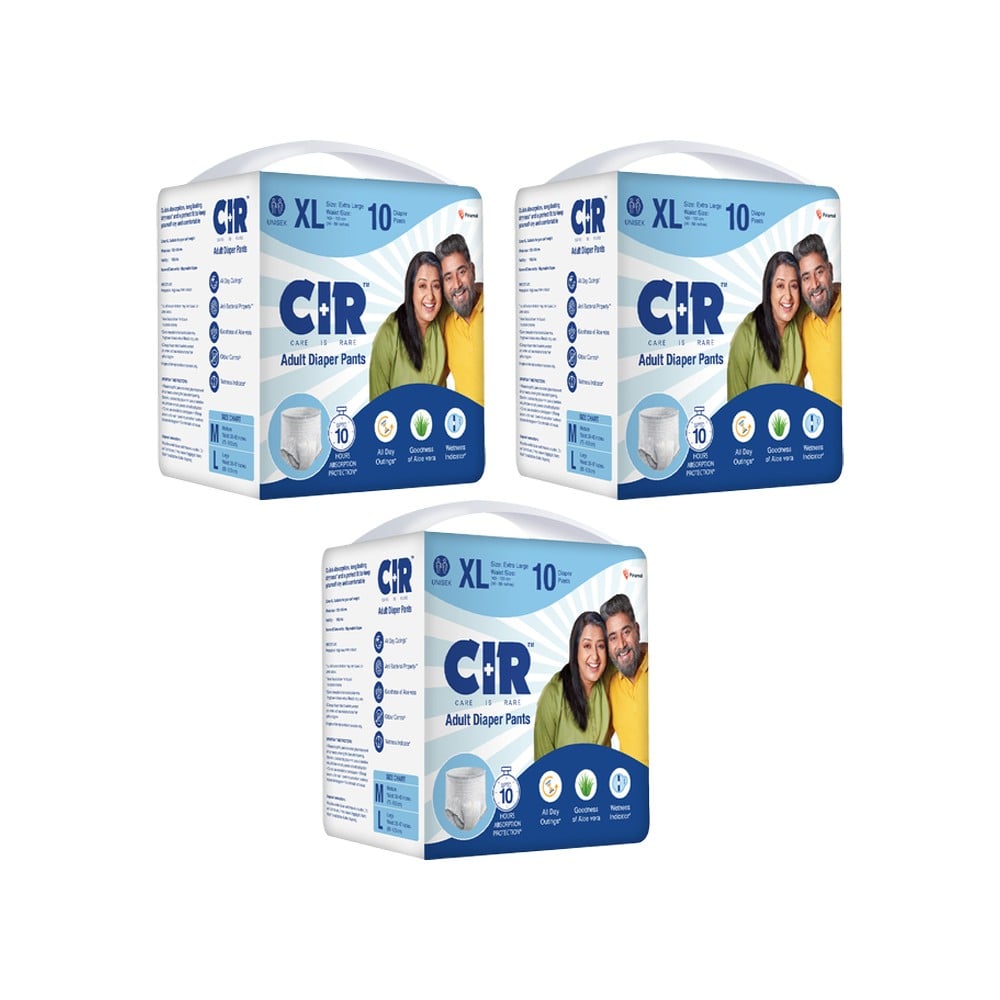 CIR Premium Adult Diaper Pants, XL(40" - 59") - Pack of 3 Price - Buy ...