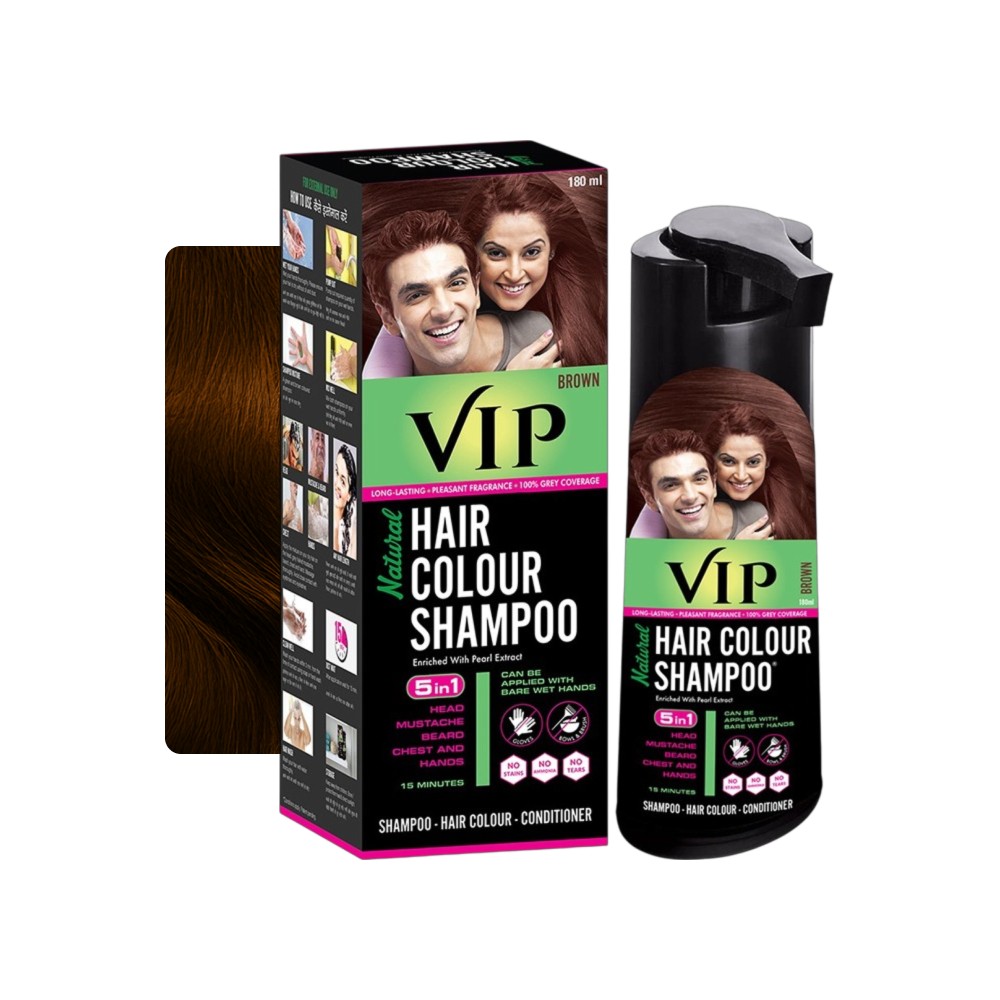 VIP Shampoo Hair Colour (Brown) Price - Buy Online at Best Price in India