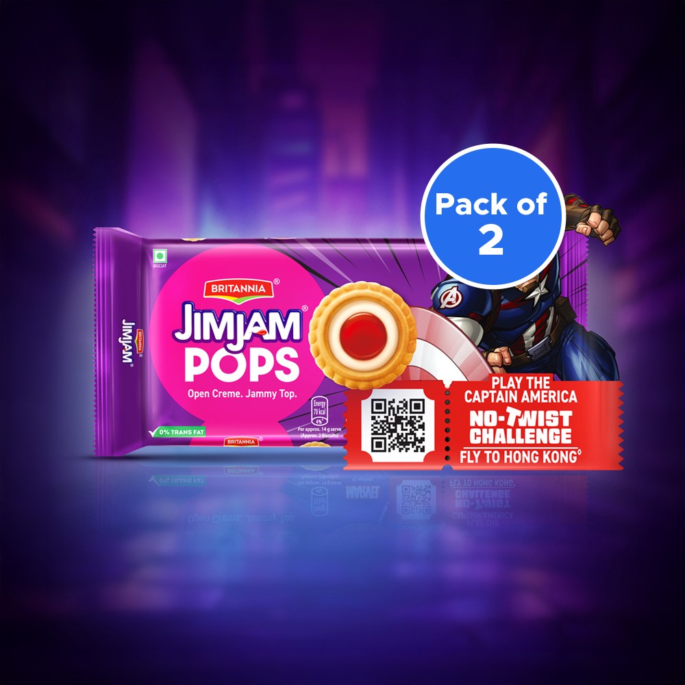Britannia Treat Jim Jam Pops Crunchy Open Cookies - Pack of 2 Price ...